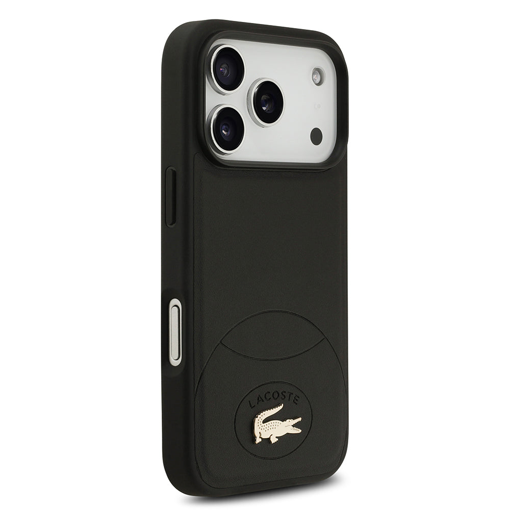 Lacoste iPhone 17 Pro Orjinal Lisanslı M-safe Şarj Özellikli PU Deri Tasarımlı Metal Logolu Kılıf Lacoste iPhone 17 Pro Orjinal Lisanslı M-safe Şarj Özellikli PU Deri Tasarımlı Metal Logolu Kılıf